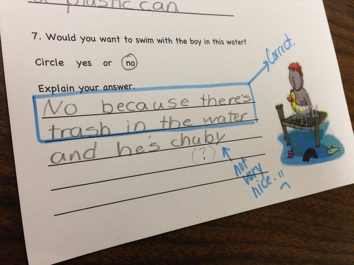 The Most Hysterical Test Answers Written By Kids