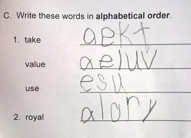 The Most Creative Test Answers Written By Kids