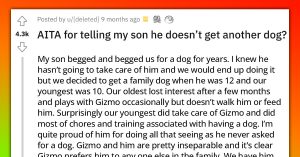 Mother Refuses To Get Her Son Another Dog Because He Won't Take Care Of The First One, Father Wants To Appease Son