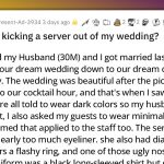 Bridezilla Threatens The Manager To Call The Police Over A Server Who Wore A Low Cut Shirt And Tight Pants