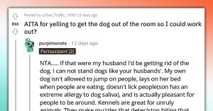 Woman Freaks Out At Her Husband For Not Taking His Untrained Dog Out Of The Room So She Could Workout